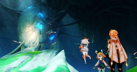 Genshin Impact A Brush of Seafoam and Crimson Walkthrough - Talk to Mamere