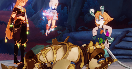 Genshin Impact A Brush of Seafoam and Crimson Walkthrough - Talk to Mamere