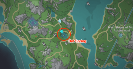 Genshin Impact - Boiling Hot Spring Location