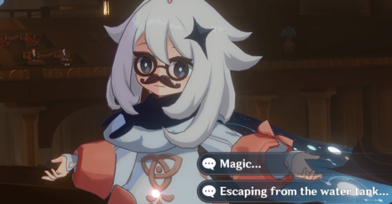 Genshin Impact - Paimon Giving Traveler A New Idea