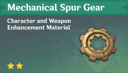 Genshin Impact - How to Get Mechanical Spur Gear and Effects