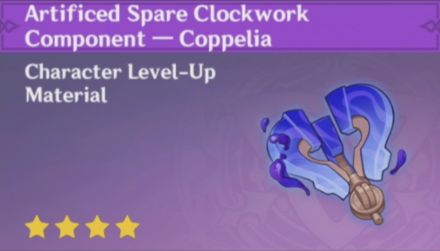 Genshin Impact - How to Get Artificed Spare Clockwork Component - Coppelia and Effects