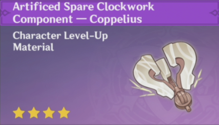 Genshin Impact - How to Get Artificed Spare Clockwork Component - Coppelius and Effects