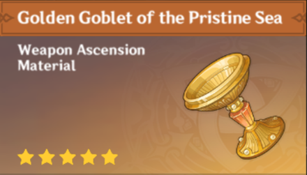 Genshin Impact - How to Get Golden Goblet of the Pristine Sea and Effects