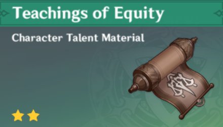 Genshin Impact - How to Get Teachings of Equity and Effects