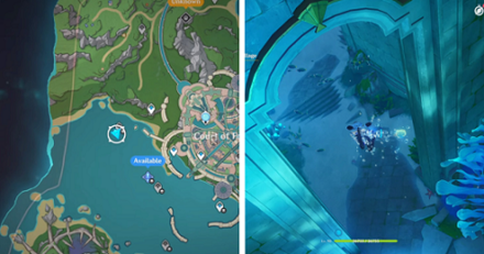 Genshin - The Narzissenkreuz Adventure location