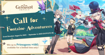 Genshin - Call for Fontaine Adventures Event Info