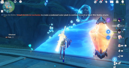 Genshin - crystal leading to first formation