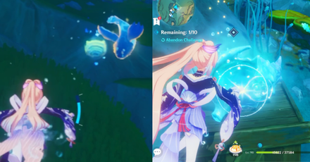 Genshin -  Lone Phantom Sail - Absorb a Xenochromatic Blubberbeast