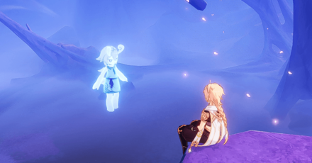 Genshin Impact Blue Longing of Heart and Moon Walkthrough - Meet the owner of the voice