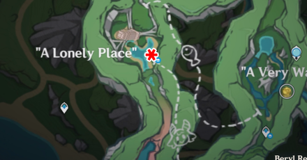 Genshin -  Lone Phantom Sail Quest Location