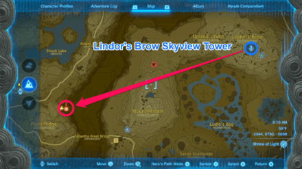 TOTK - Tanagar Canyon West Cave Route