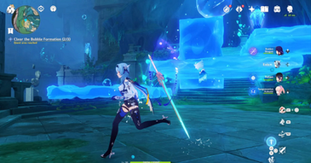 Genshin - water planks leading to third Bubble Formation