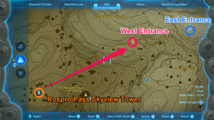 TOTK - Hebra South Summit Cave Entrances