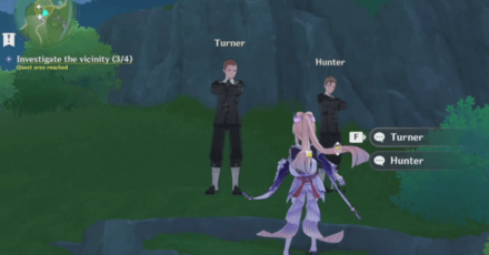 Genshin Impact - Truly Mouthwatering Quest Guide - Talk to Turner and Hunter