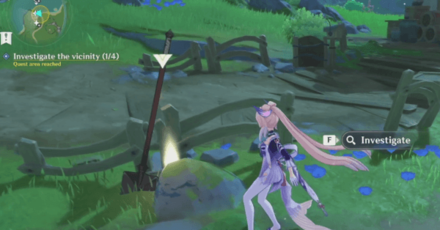 Genshin Impact - Truly Mouthwatering Quest Guide - Investigate the Shovel