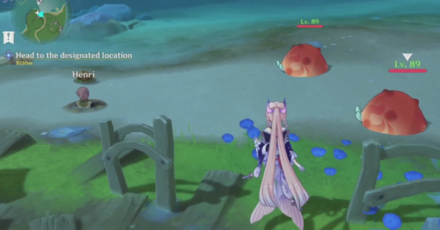 Genshin Impact - Truly Mouthwatering Quest Guide - Buried Henri Surrounded by Crabs