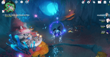 Genshin Impact Strange Stone Chronicle Walkthrough - Give the Token you Found to Puca