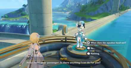 Genshin Impact - Fontaine Aquabus Guide - Talk to Melusine