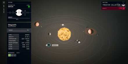 Starfield - Bounties per Star System