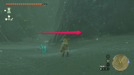 TOTK - East Biron Snowshelf Cave East Entrance