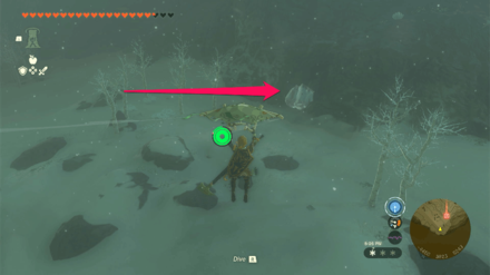 TOTK - Icefall Foothills Cave Entrance