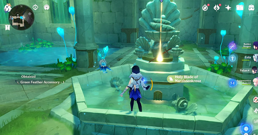 Genshin - obtaining the Holy Blade of Narzissenkreuz