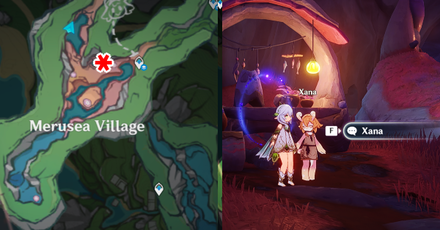 Genshin - Strange Part - Xana Shop Location