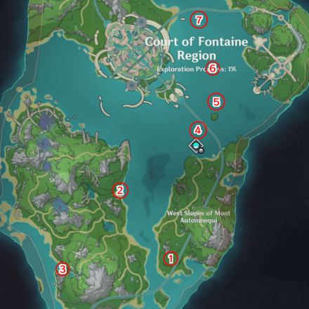 Genshin Impact - Mysterious Core Locations.png