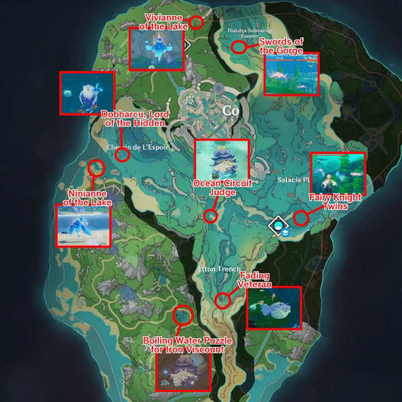 All Fontaine Local Legend Locations in Version 4.1