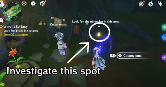 Genshin - Look for Clues in the Area