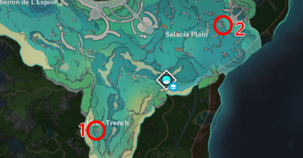 Genshin - Fontaine Underwater Locked Room Puzzle Locations Map