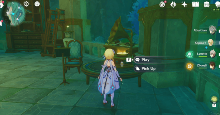 Genshin - Get Achievement from playing phonograph