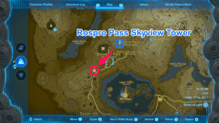 TOTK - West Lake Totori Cave Route