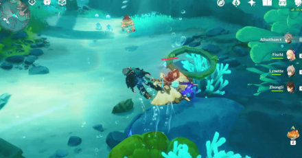 Genshin - Locked Room Salacia Plains - 2 hit ring with skill