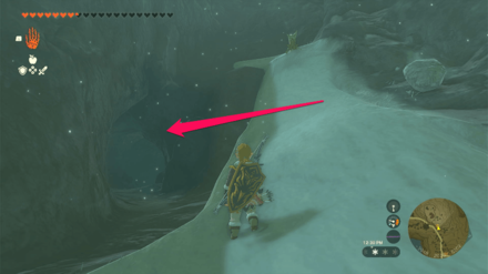 TOTK - West Lake Totori Cave Entrance