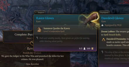 Raven Gloves - Baldur