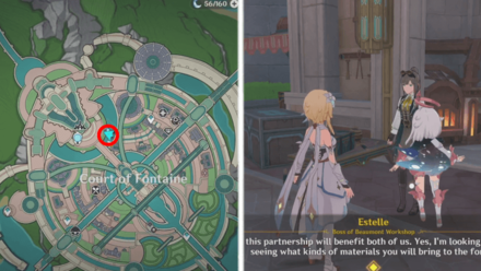 Genshin Impact - Estelle Location in Court of Fontaine
