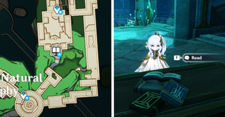 Genshin Impact How to Get to Narzissenkreuz Ordo - Use the Book Marker in the Map