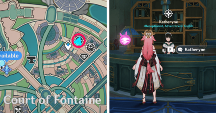 Genshin Impact - Another Horizon of Adventure - Talk to Katheryne