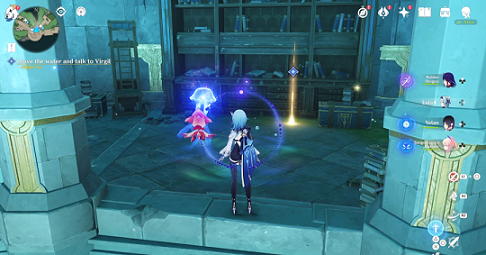 Genshin - Leave the Water and Talk to Virgil