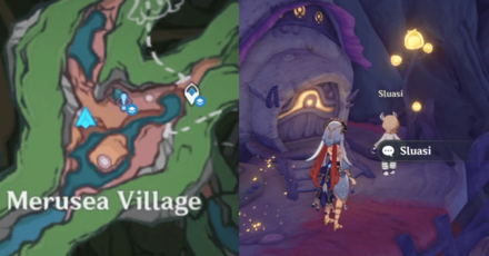 Genshin - Talk to Sluasi in Merusea Village