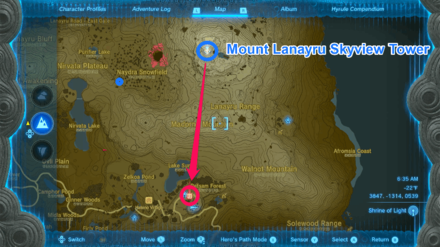 TOTK - Retsam Forest Cave Route