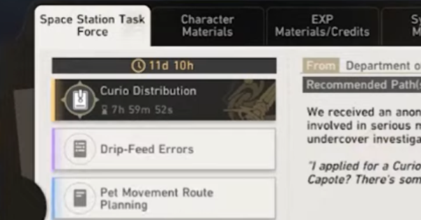 Honkai Star Rail - Assignments Are Unlocked Daily