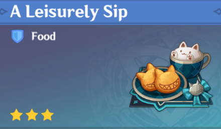 Genshin Impact - How to Get A Leisurely Sip and Effects