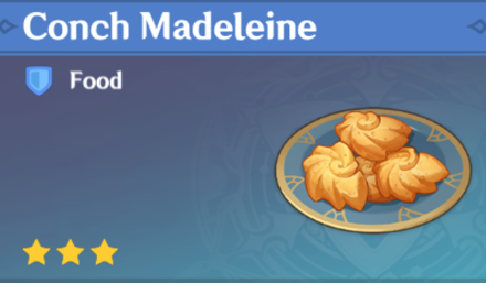 Genshin Impact - How to Get Conch Madeleine and Effects