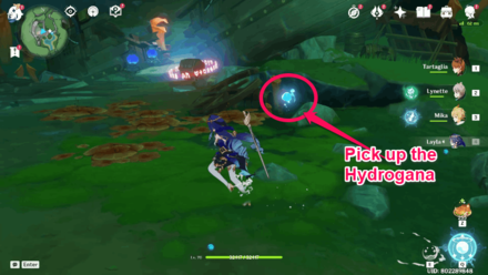 Genshin - How to Solve Water Volume Detection Crystals Step 1