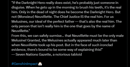 Genshin - Melusine about Neuvillette