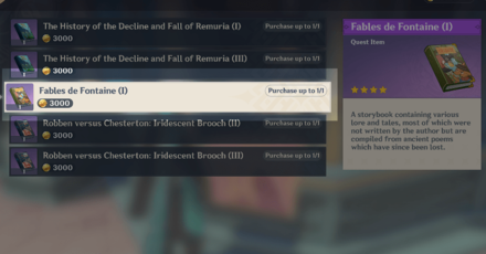 Genshin - Fables de Fontaine (I) in Court of Fontaine