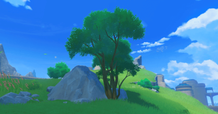 Genshin Impact - How to Get Mallow Wood and Effects - Mallow Tree.png